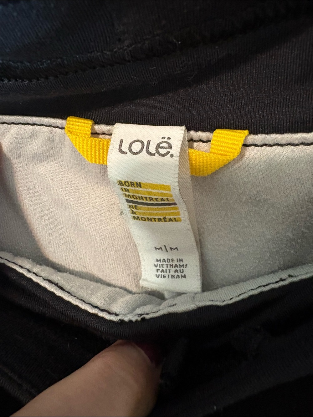 Lolë Women’s Black Technical Stretch Pants M Ankle Zip Travel Hiking - Picture 6 of 10